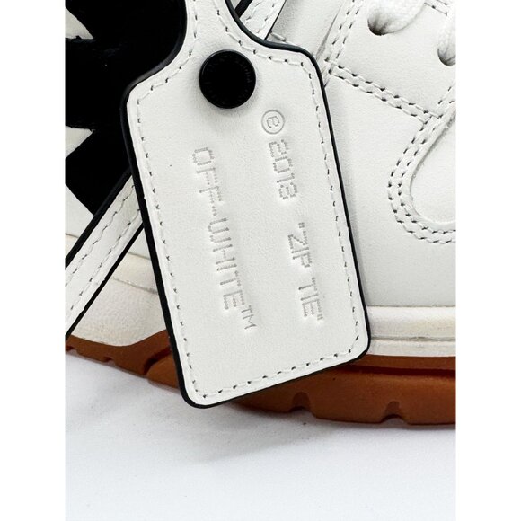 Off-White Men's "Out of Office" runner sneakers in two-tone calf leather - Picture 5 of 12